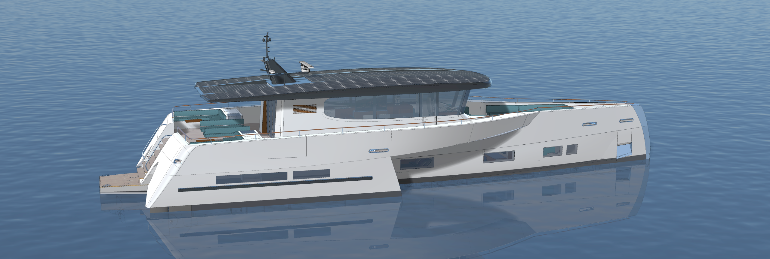 Design#086 – 25m Stabilised mono-hull world cruiser